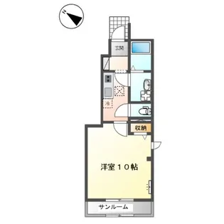 サザン テラス【00101号室】の間取り