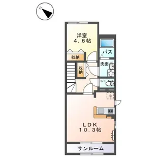 サザン テラス【2階】の間取り