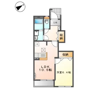 グロン・シーニュ【1階】の間取り