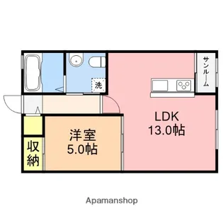トリニティ・南笹口【1階】の間取り