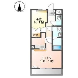 イーストヒルズ【1階】の間取り
