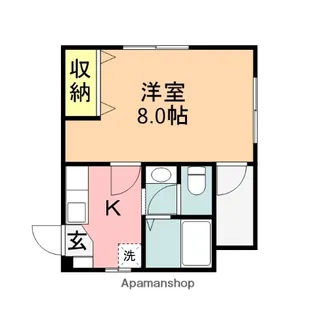 ハイブリッジ神道寺【1階】の間取り