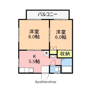 グリーンハイムⅡ【2階】の間取り
