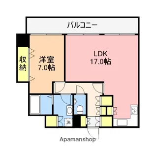 パレスマンション多門【3階】の間取り