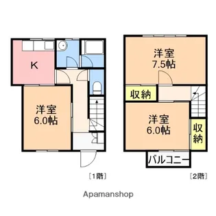 アトリハウス【2号室】の間取り
