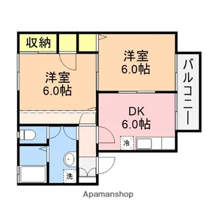 セーブルハウスB棟【102号室】の間取り