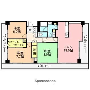 リバーシティ日東【7-D号室】の間取り