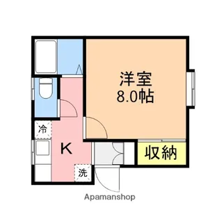 スリーハイツ【1階】の間取り