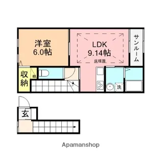 グランディア中山【2階】の間取り