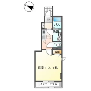 ヴィラコートサクラ【1階】の間取り