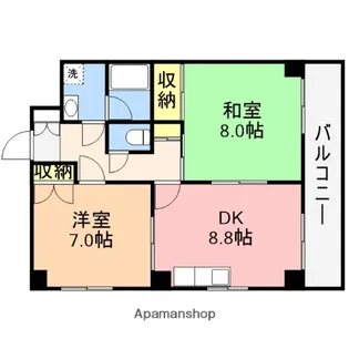 エスポワール新潟【3階】の間取り