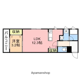 ガーデンシティ三和町【3階】の間取り