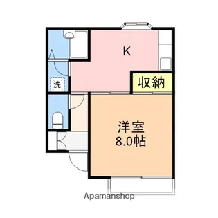 ビューハイツ善【103号室】の間取り