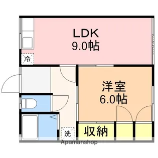ハイツ江南台【1階】の間取り