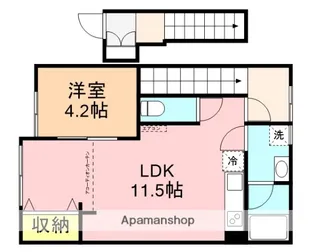 エスポワール本町【203号室】の間取り