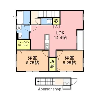 アンプルール【2階】の間取り