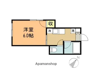 第二コーポ旭【205号室】の間取り