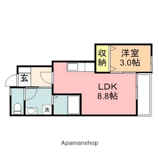 イーストスター【1階】の間取り