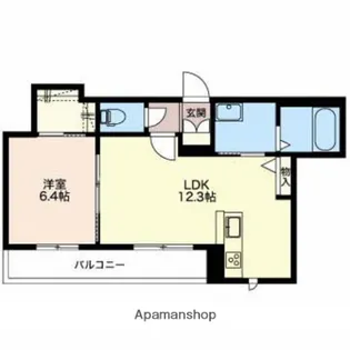 マストタウン神道寺A【1階】の間取り