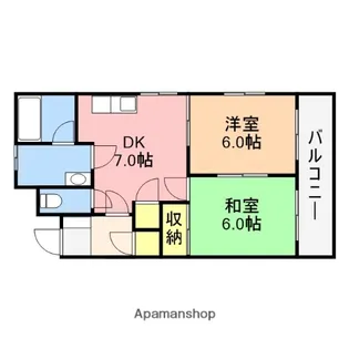 もみじ屋マンション【303号室】の間取り