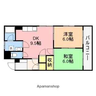 もみじ屋マンション【303号室】の間取り