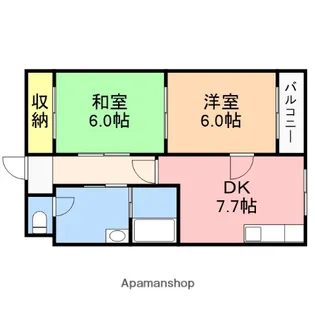 もみじ屋マンション【302号室】の間取り