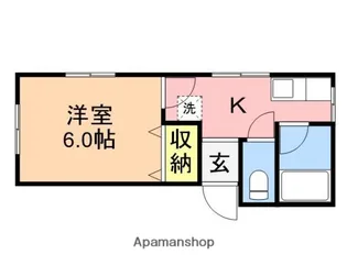 ハウスリバティー【201号室】の間取り