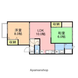 ロングアイランド【2階】の間取り