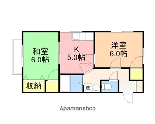 スカイマンション【2-E号室】の間取り