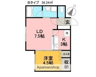 レジェンド米山【2階】の間取り