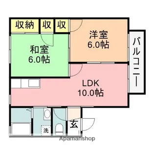 セジュールわかば【1階】の間取り