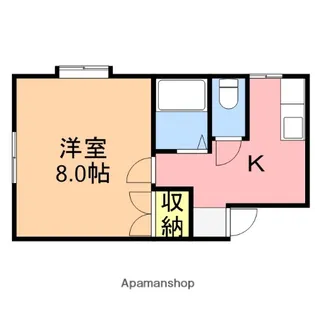 ベイサイドフラッター【2階】の間取り