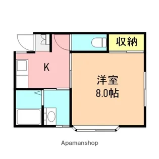 コーポKODAMA【1階】の間取り