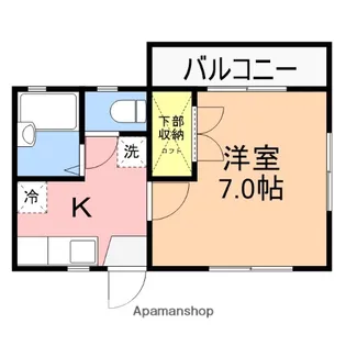 ハウスレーベン【203号室】の間取り