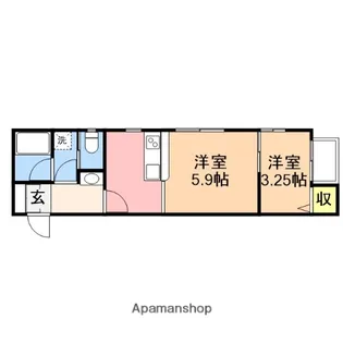 ノーブルハウス【2階】の間取り