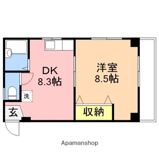 マンションリーベ【3階】の間取り