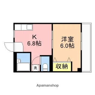 マンションリーベ【3階】の間取り