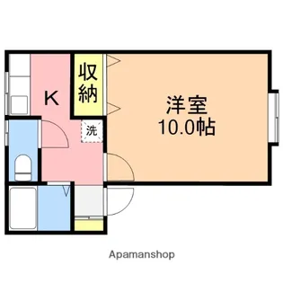 ミニーハウスA【205号室】の間取り