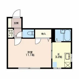 ラフィーネ鐙E【1階】の間取り