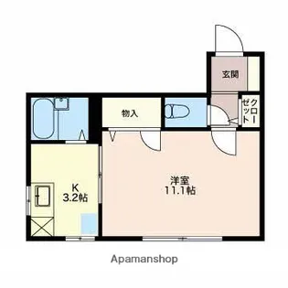 ラフィーネ鐙E【2階】の間取り