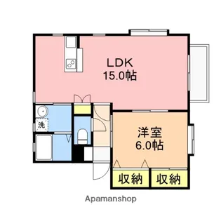 ハピネスKⅠ【1階】の間取り