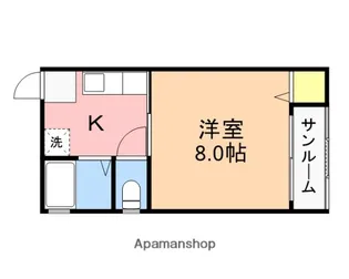 コーポ石井【1階】の間取り