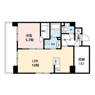 CUES(キューズ)東万代【0903号室】の間取り