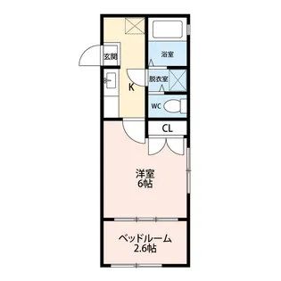 サンフレンド女池【1階】の間取り