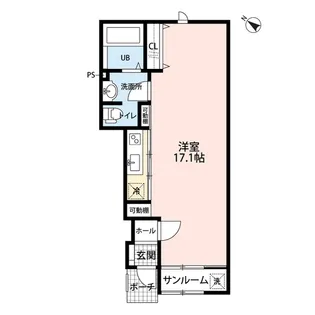 LA TERRE RICHE【1階】の間取り