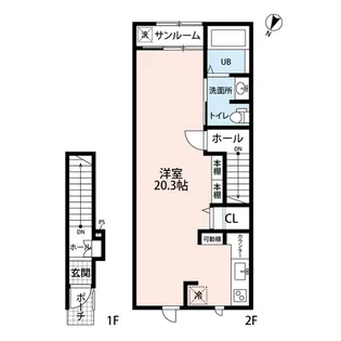 LA TERRE RICHE【2階】の間取り