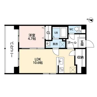 スペリアージュ タワー【4階】の間取り