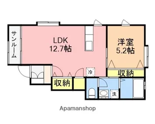 ルミナスⅡ【1階】の間取り