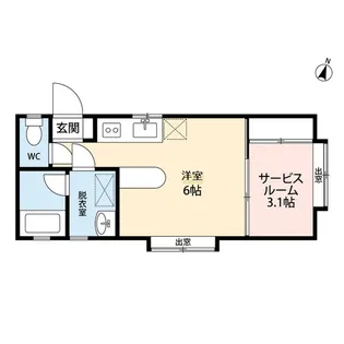 フレンド沼垂【B101号室】の間取り