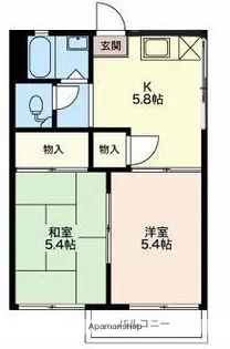 フォーブル粟山【2階】の間取り
